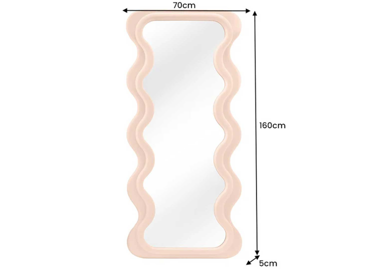 Miroir Design 160 cm Abricot Pastel