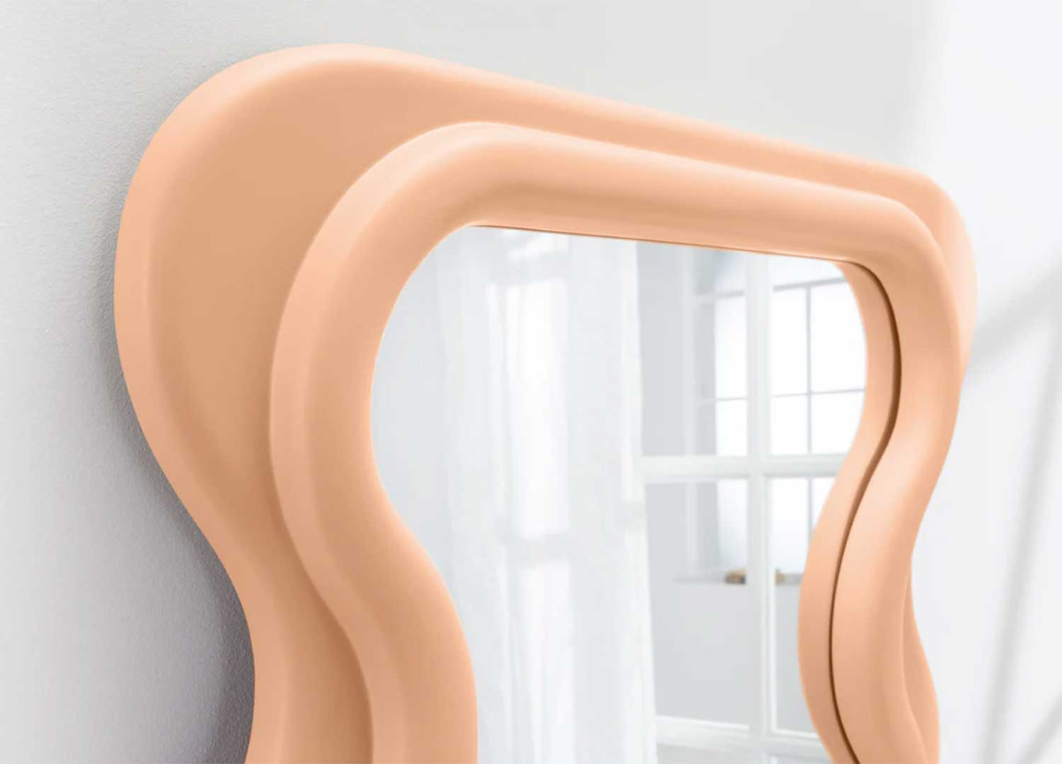 Miroir Design 160 cm Abricot Pastel