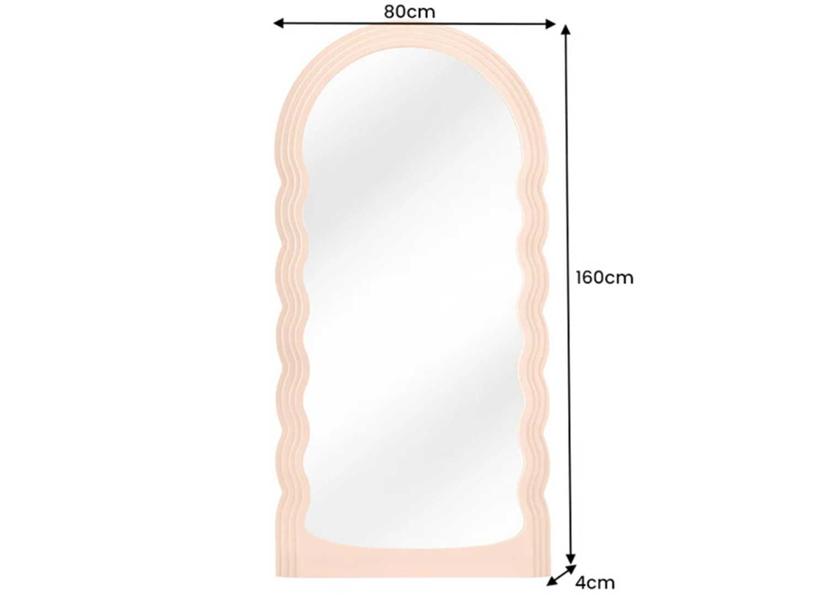 Miroir 160 cm, Cadre arche et vague
