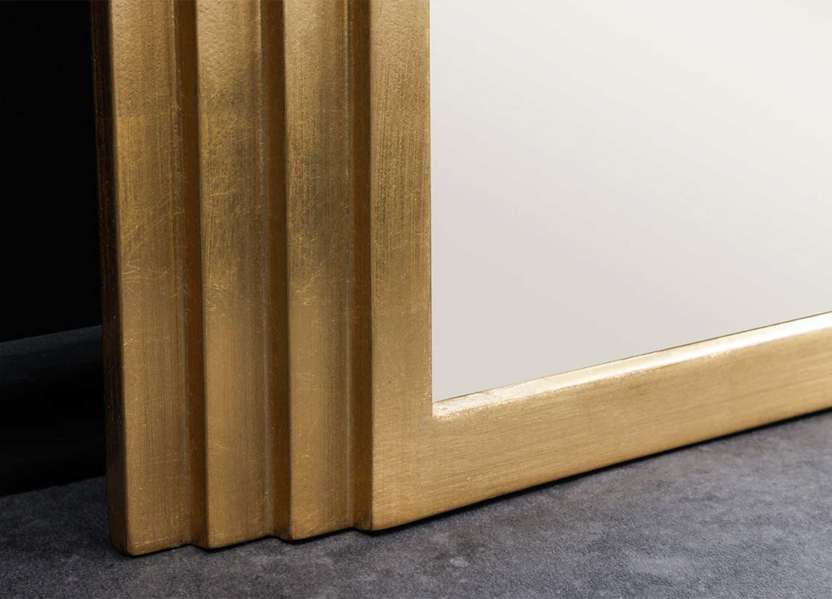 Grand Miroir Arche Doré 160 cm
