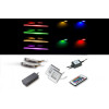 Éclairage LED RGB clip + carré