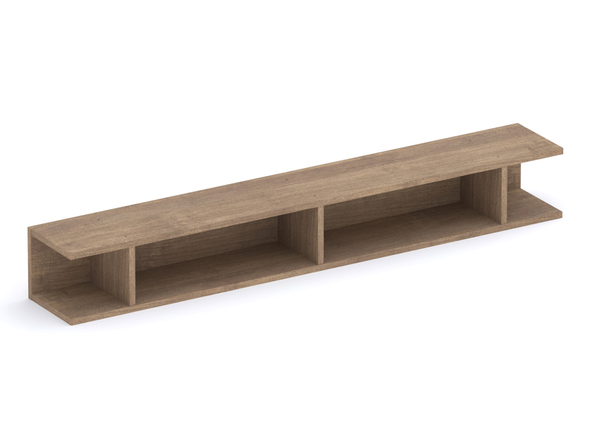Composition TV 276 cm Banc TV et Meubles Muraux