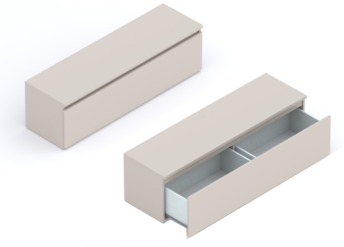 Composition TV 276 cm Banc TV et Meubles Muraux