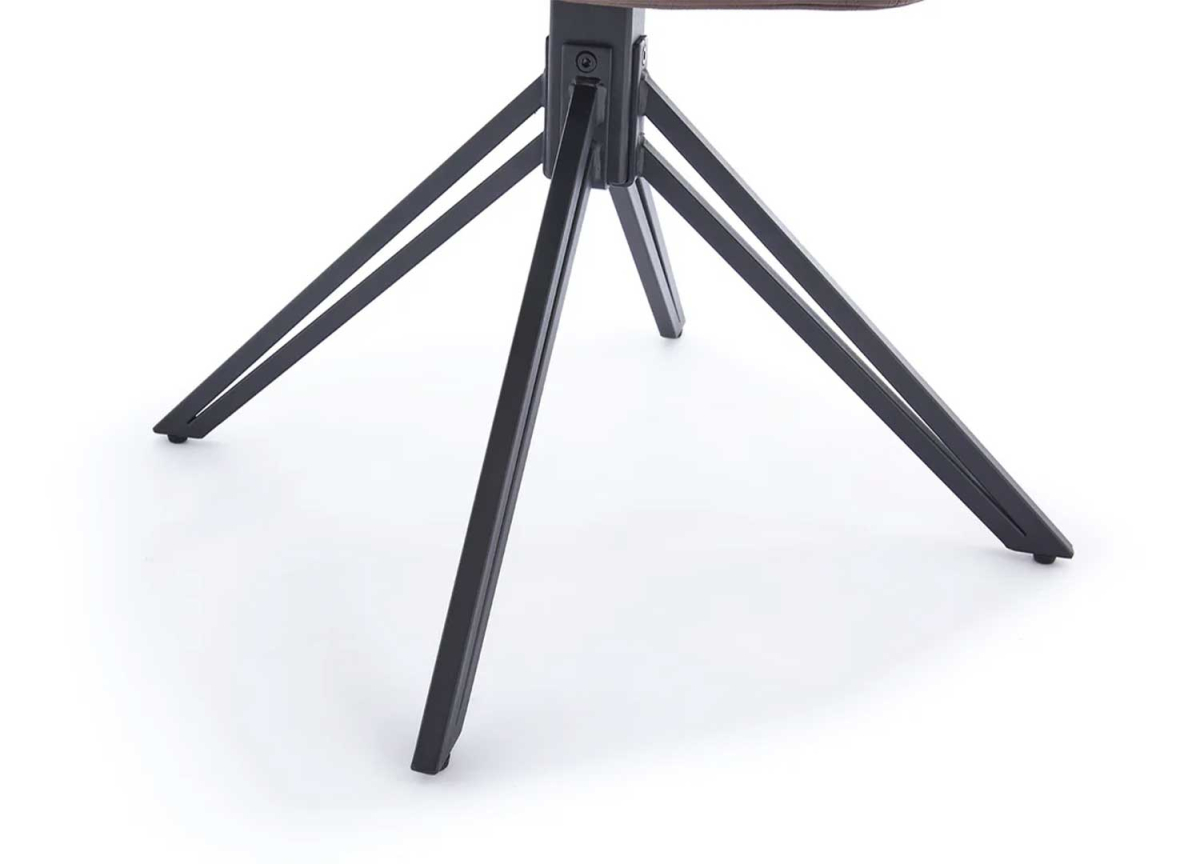 Chaises en Cuir Véritable Noir - Assises Pivotantes
