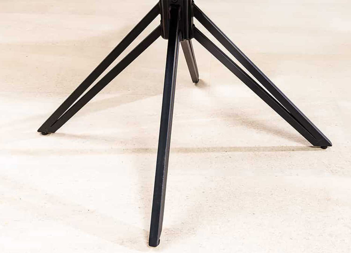 Chaises en Cuir Marron Véritable - Assises Pivotantes