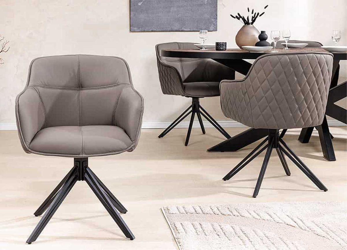 Chaise en cuir design