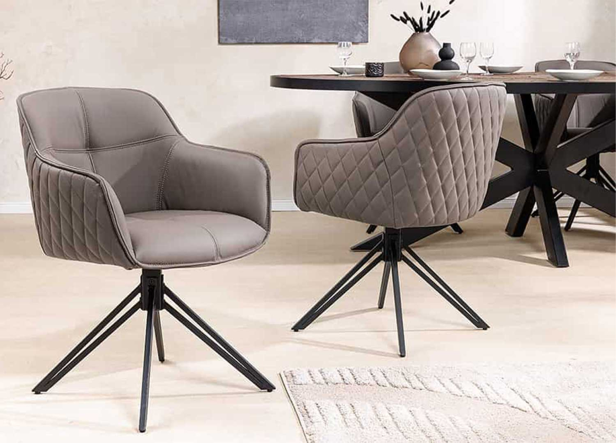 Chaise en cuir design italien