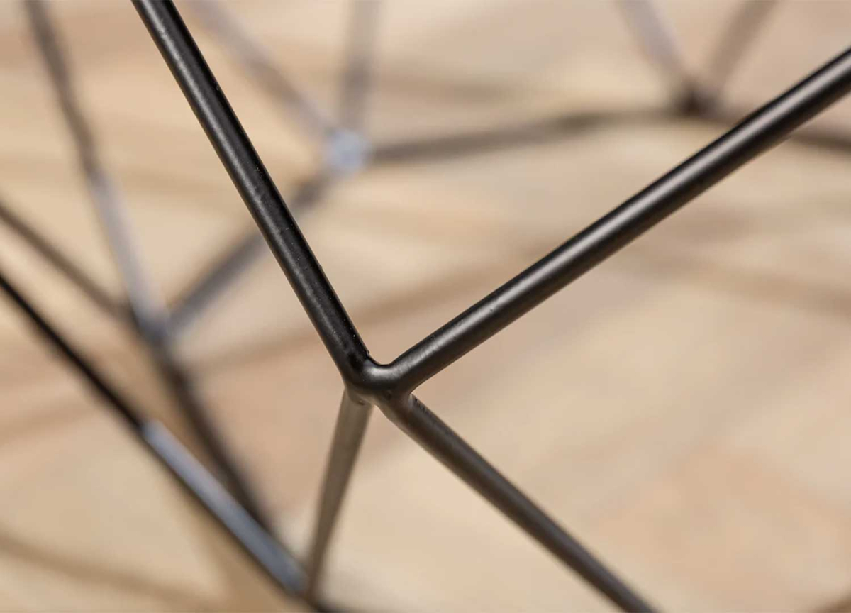 Table Basse Design Marbre Gris - Blanc