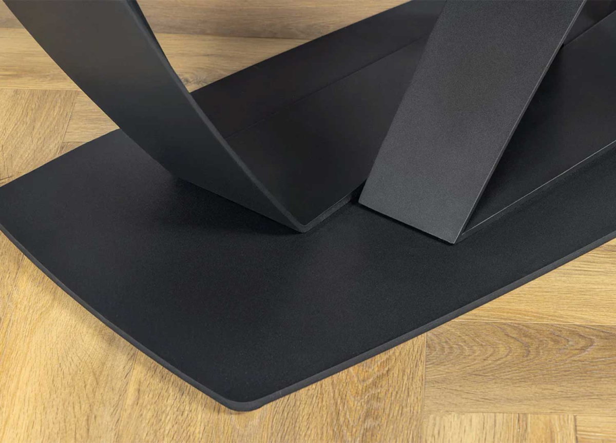 Table Extensible Céramique Marbre Gris Graphite