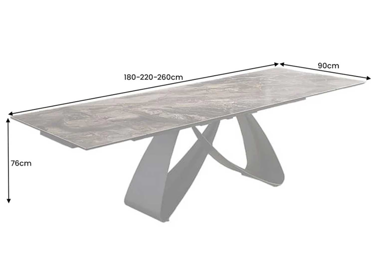 Table en Céramique Extensible 180-220-260 cm