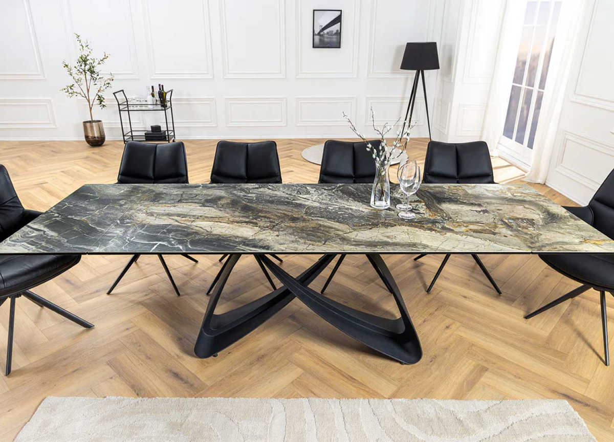Table salle à manger 10 à 12 personnes en céramique