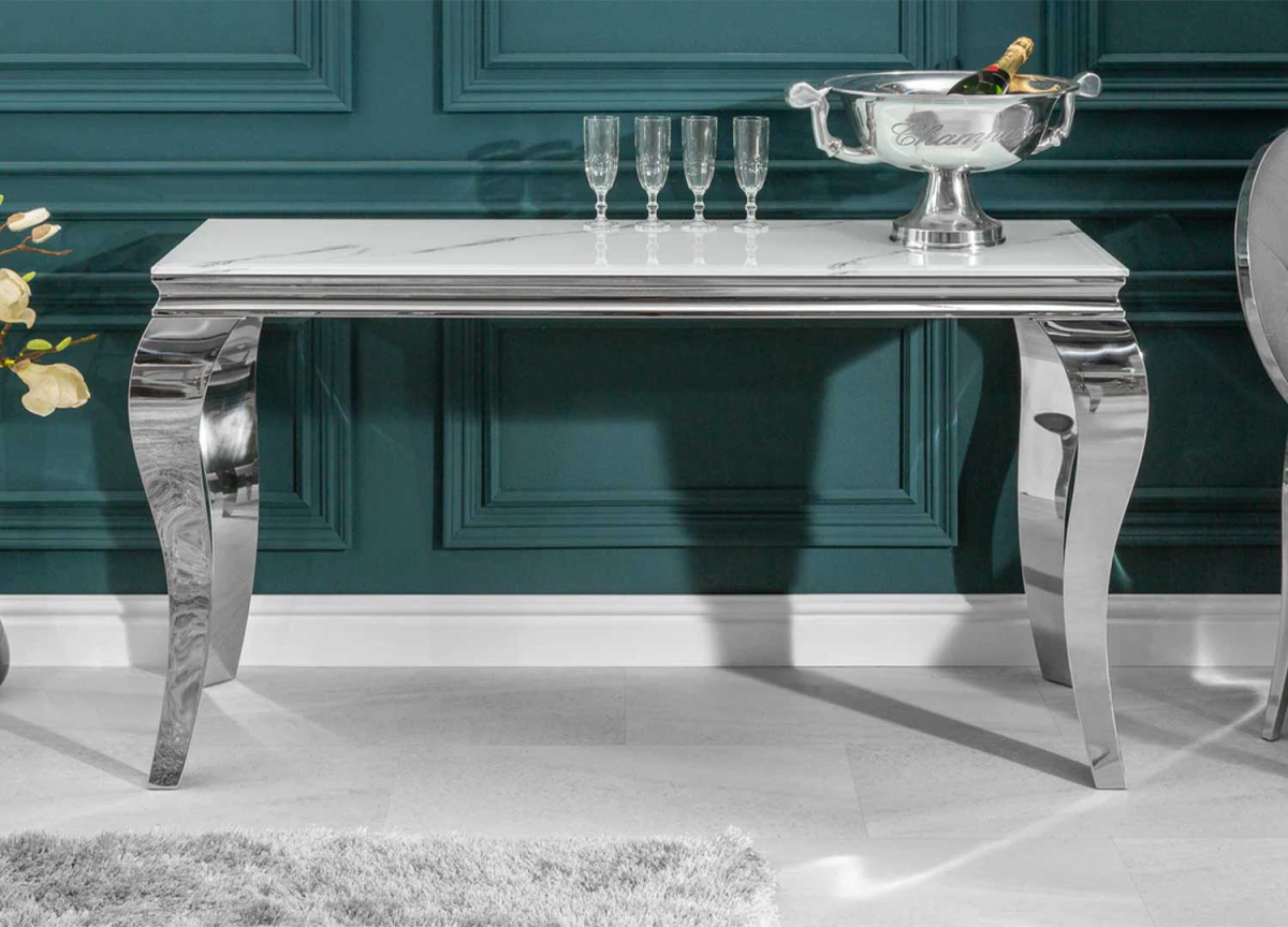 Table console meuble design moderne au look baroque