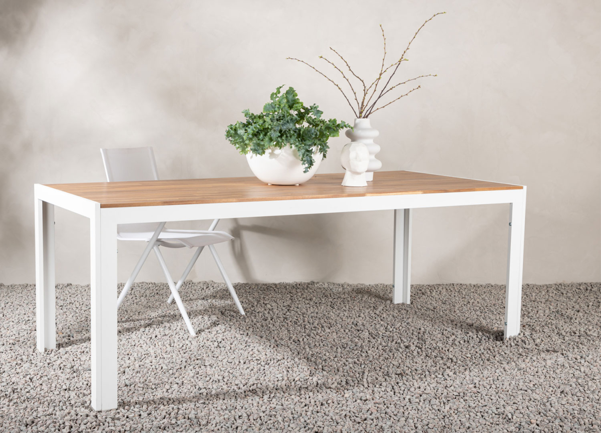 Table de jardin moderne rectangulaire 200 cm