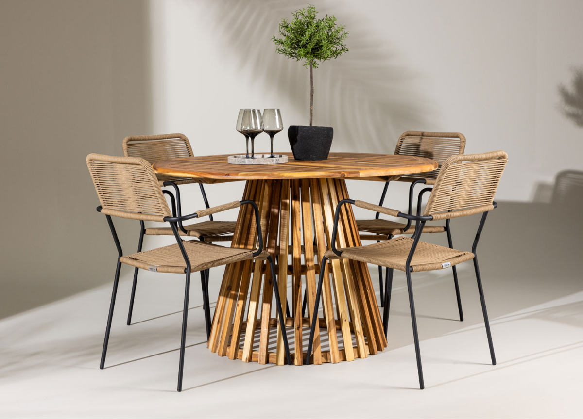 lot de 2 chaises de jardin modernes
