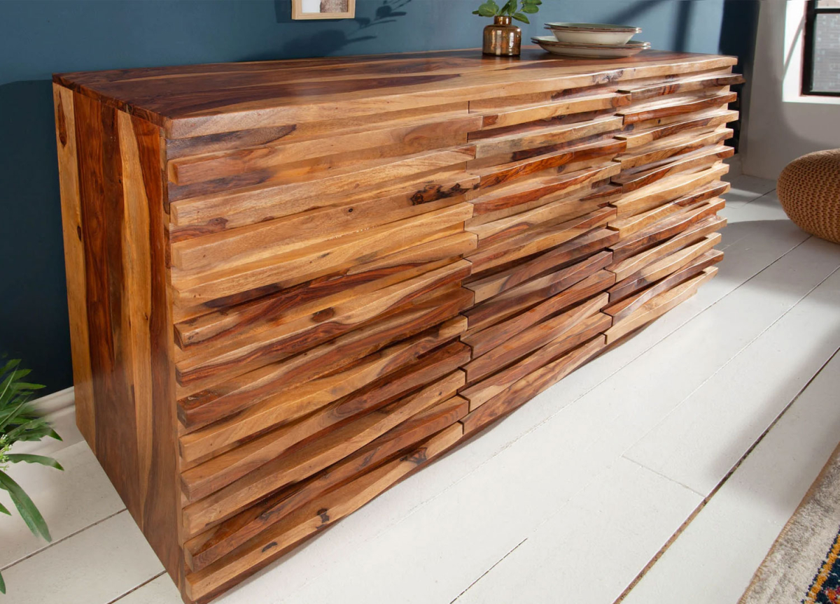 Grand buffet exotique en bois de sesham