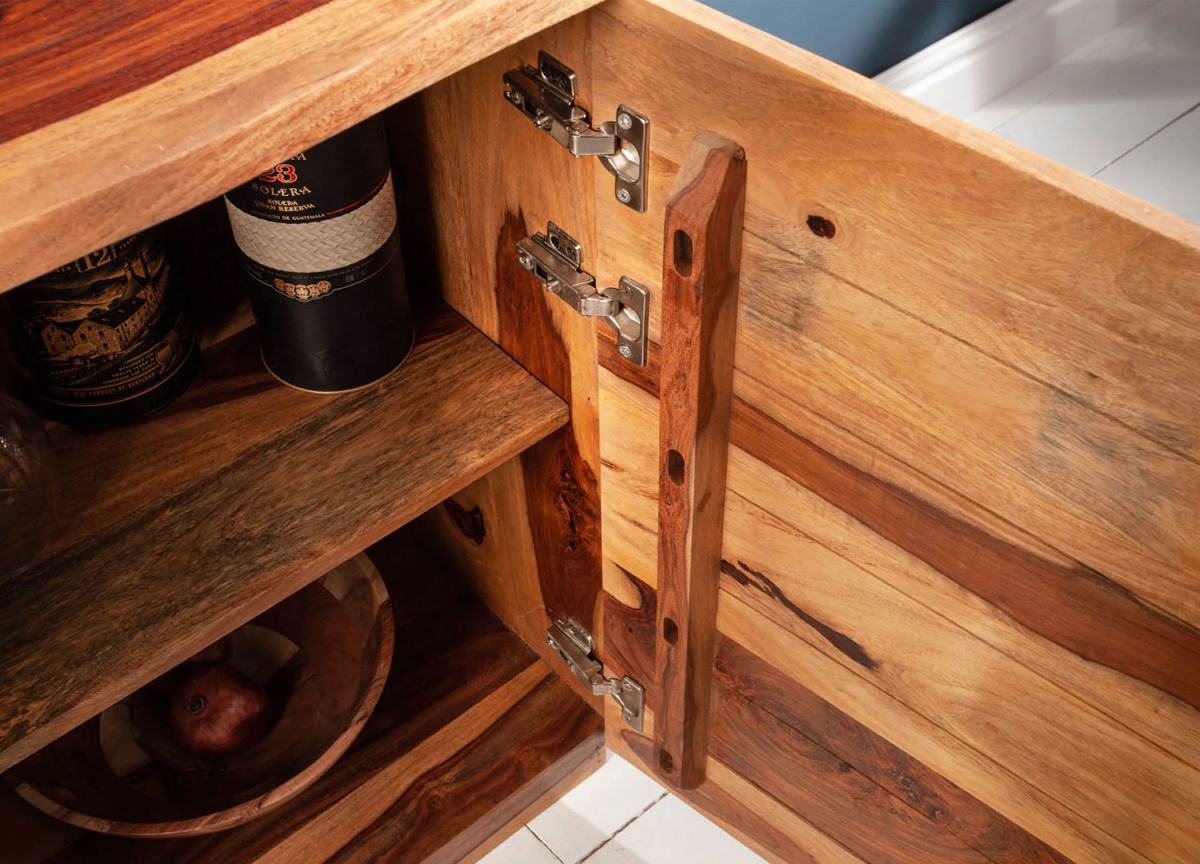 Buffet en Shesham 2 Portes 3 Tiroirs