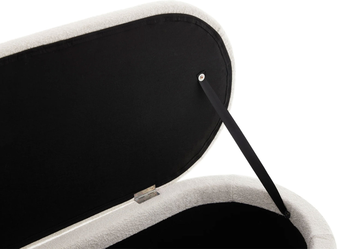 Banc de Couloir Moderne Blanc et Noir 110 cm