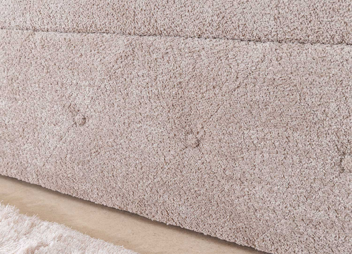 Banc Coffre Bouclette Champagne 140 cm