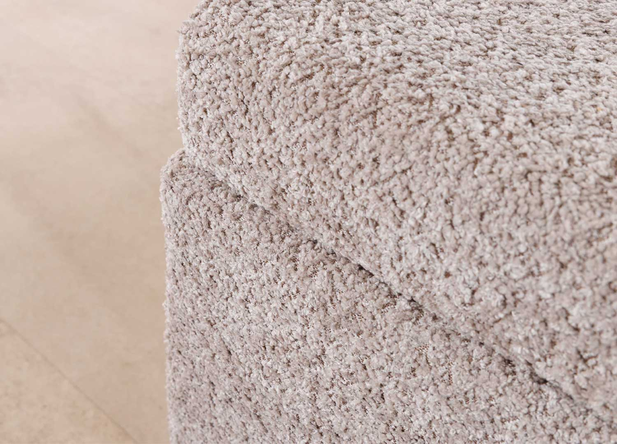 Banc Coffre Bouclette Champagne 140 cm