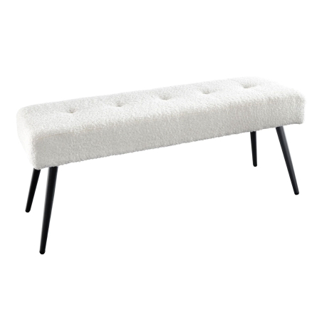 Banquette d'entrée moderne blanc et noir