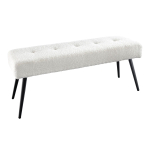 Banquette d'entrée moderne blanc et noir
