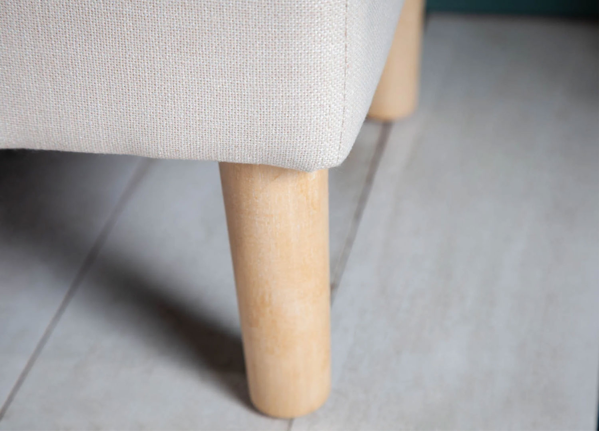 Banc avec Coffre Scandinave Beige et Bois