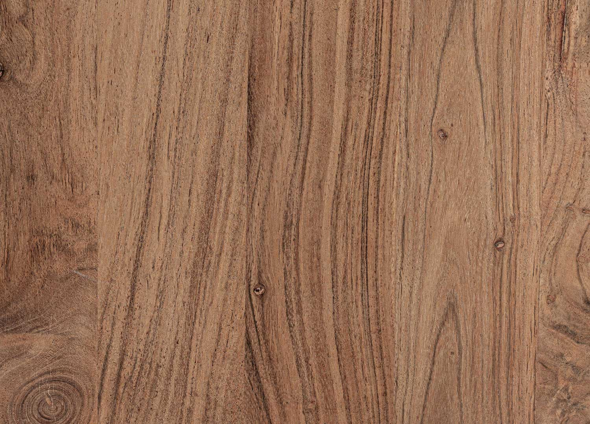 Buffet Moderne Acacia Noir et Façades Naturelles