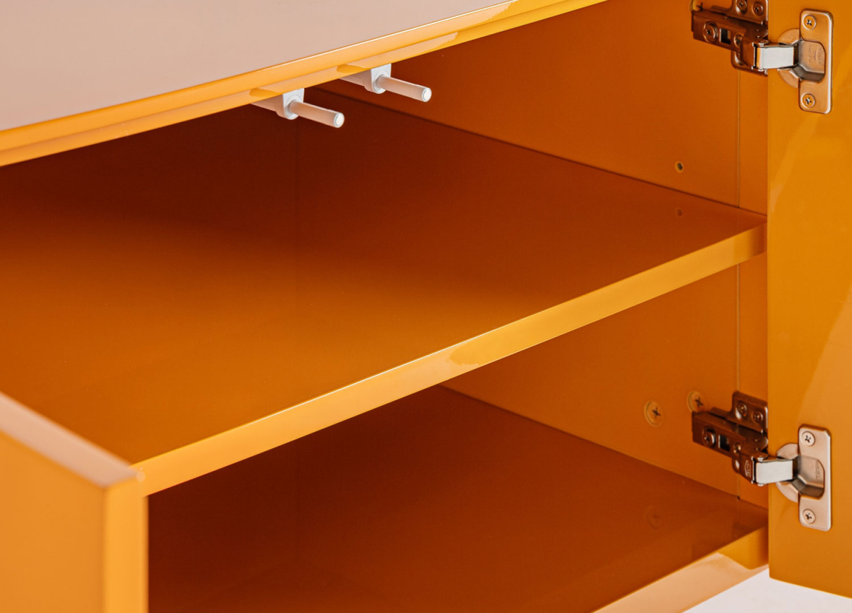 Meuble Télé Orange Design 4 Portes