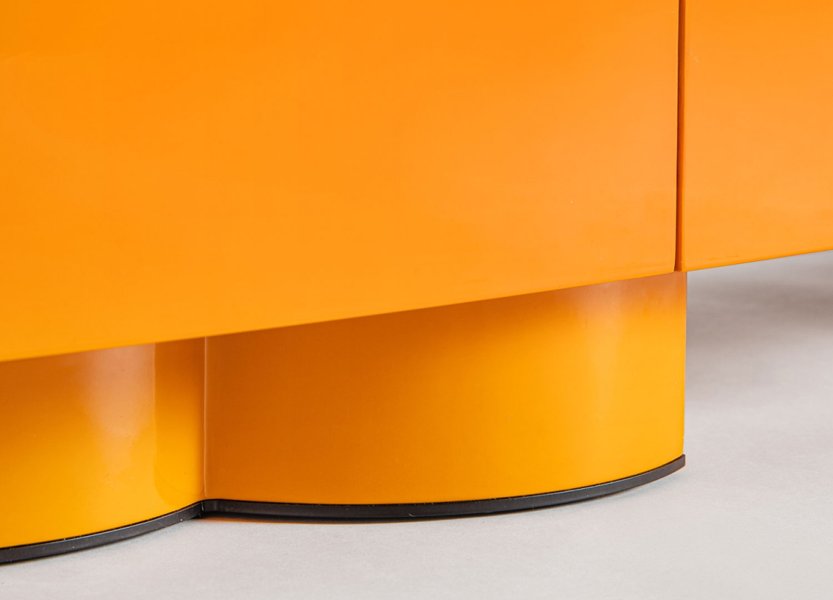 Meuble Télé Orange Design 4 Portes