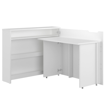 Bureau pliant 115 cm avec rangement