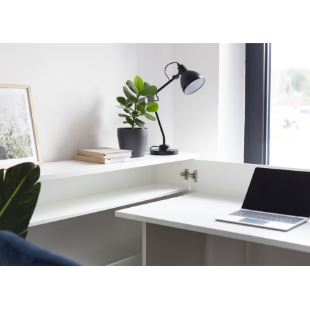 Bureau Blanc Pivotant 115 cm