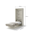 Lit coffre pliable pour petit espace