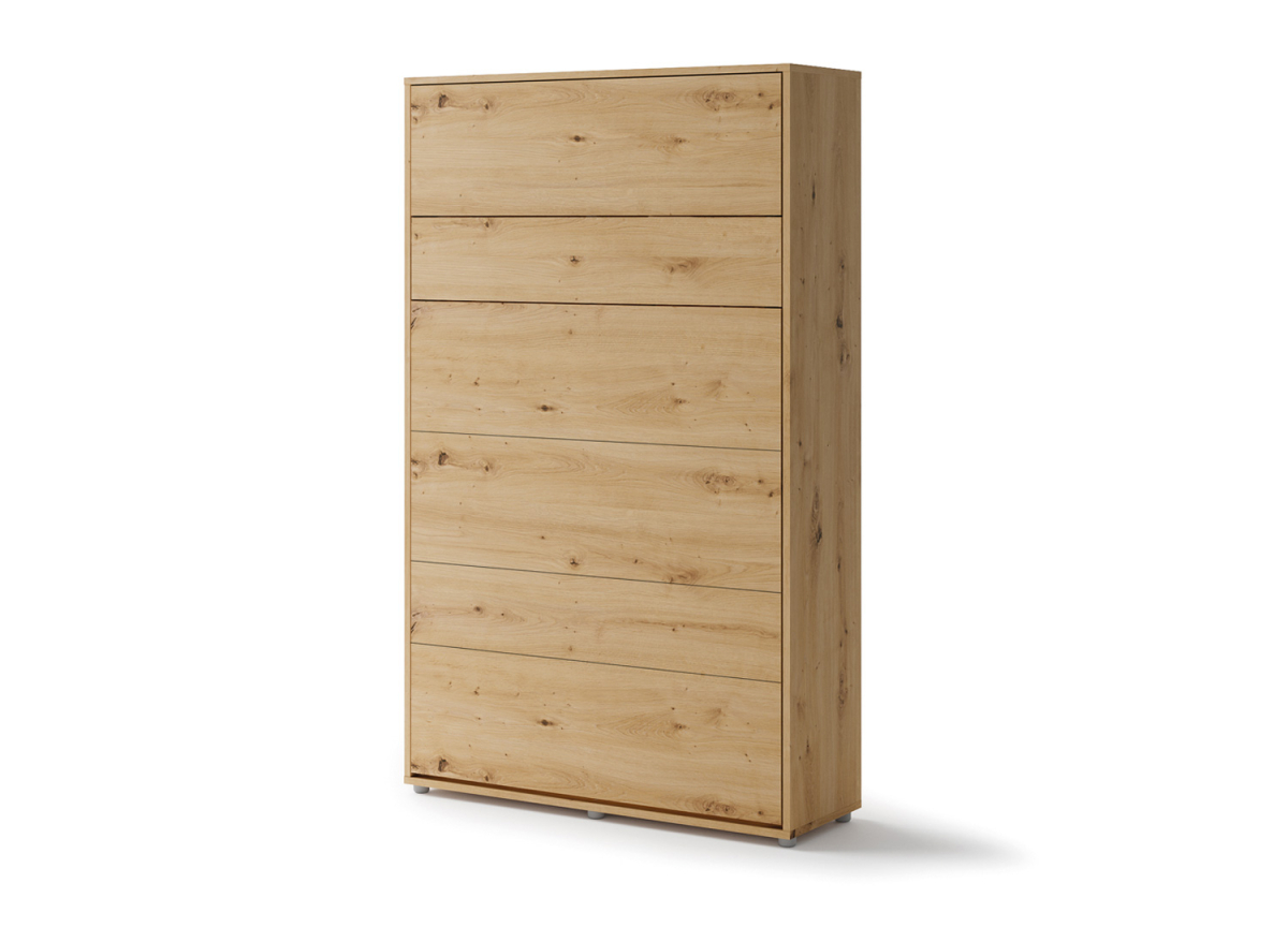 Lit coffre pliable 120x200 cm couleur chêne