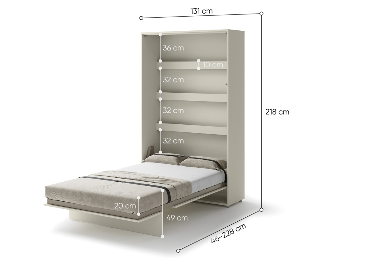 Lit moderne escamotable 120x200 cm