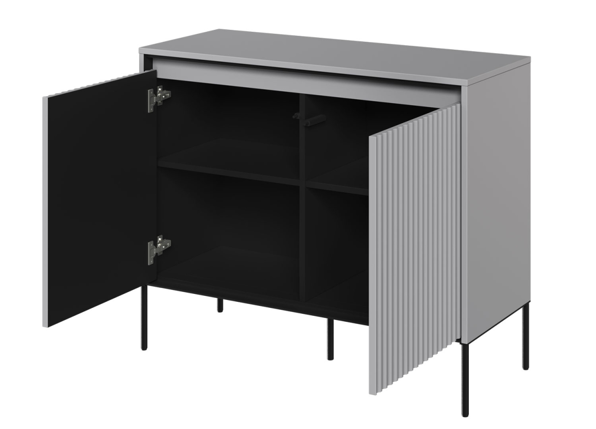 Commode 100 cm 2 portes avec 4 compartiments