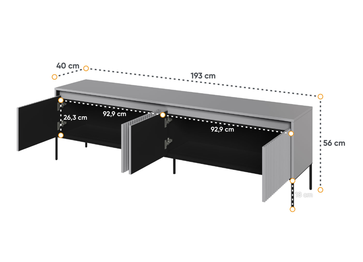 Banc TV Moderne avec LED