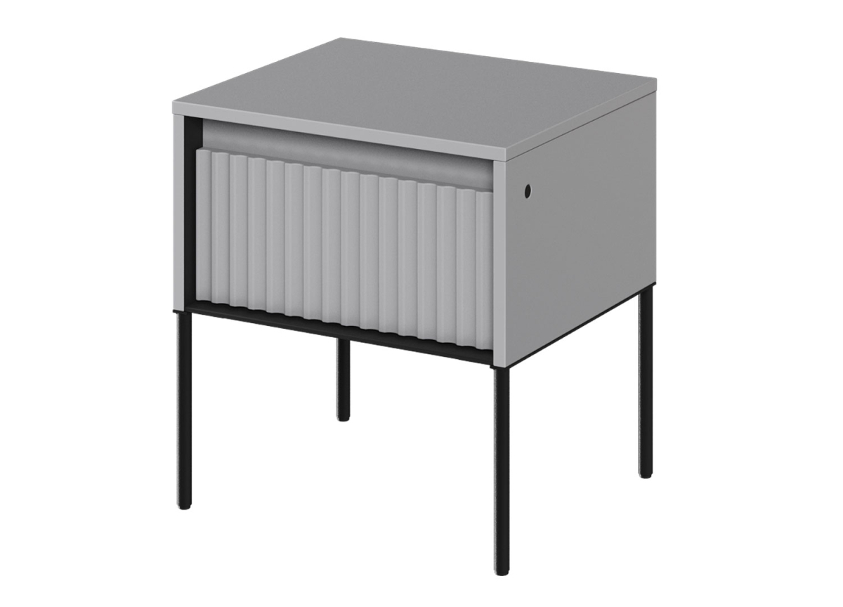 Chevet moderne gris et noir
