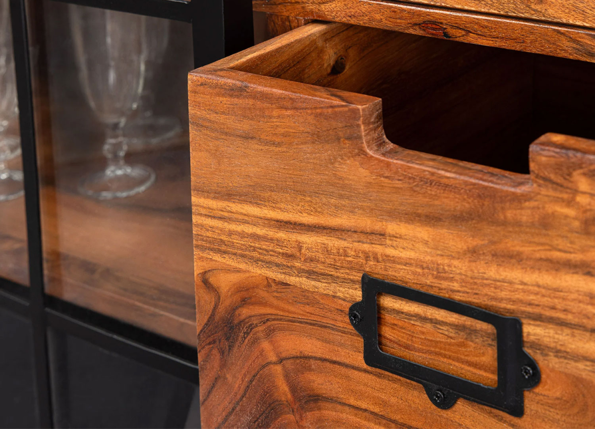 Buffet Vintage en Bois et Métal 150 cm