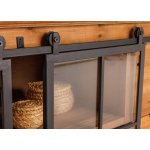 Meuble Buffet Rustique 6 Tiroirs - 2 Portes