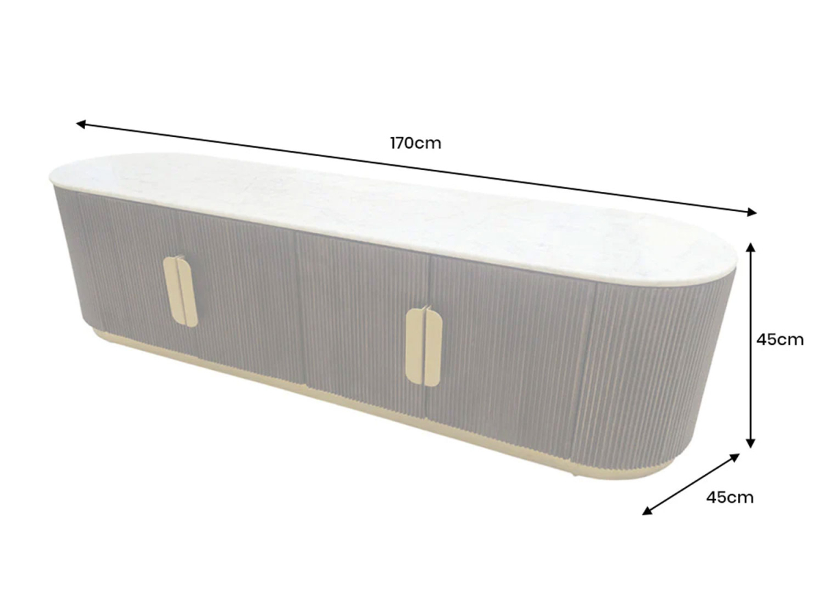 Meuble TV Design Gatsby 170 cm