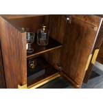 Buffet Rétro Gatsby 4 Portes Bois et Marbre
