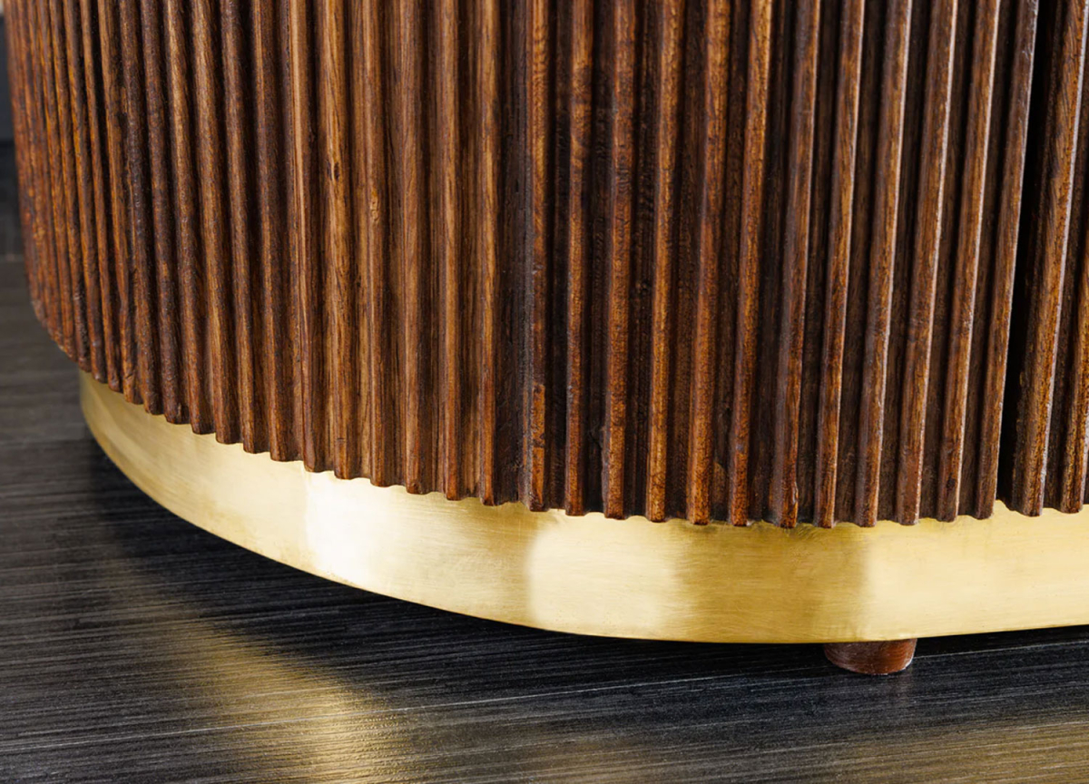 Buffet Rétro Gatsby 4 Portes Bois et Marbre