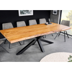 Table de repas moderne en acacia massif