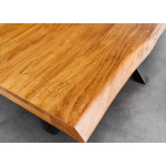 Table à Manger Contemporaine en Bois Massif