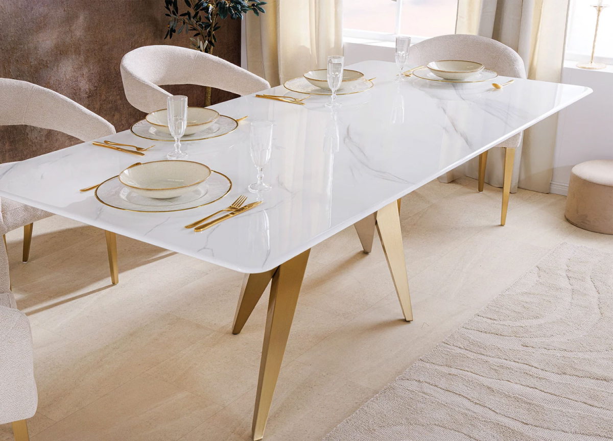 Table de repas glam chic