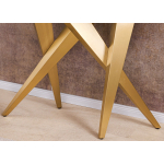 Console Luxe Marbre Blanc et Doré