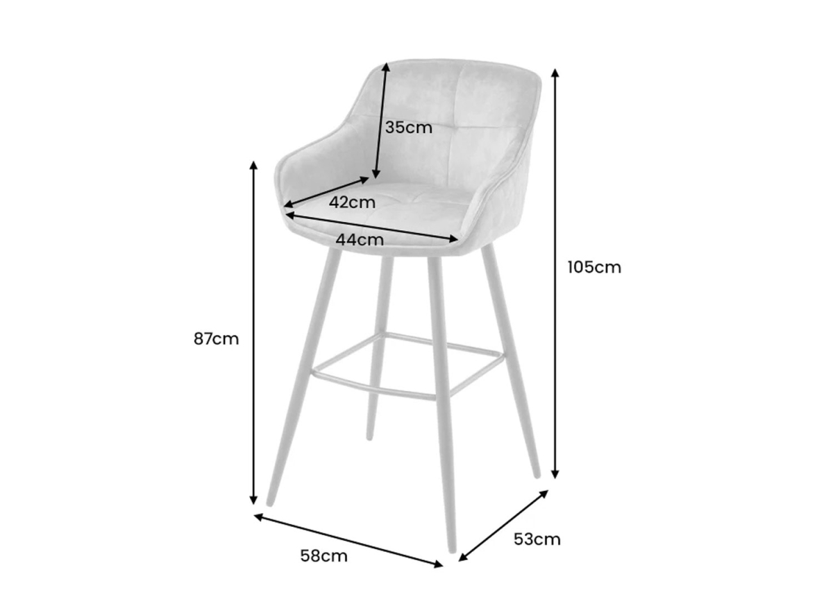 Fauteuils de Bar jaune moutarde et métal noir