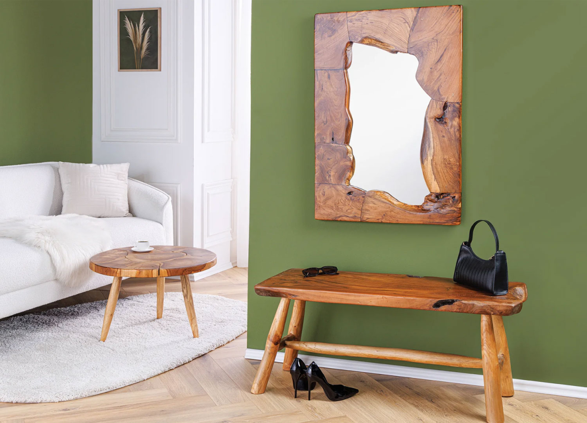 Table Basse en Teck Massif – Design Naturel et Artisanal