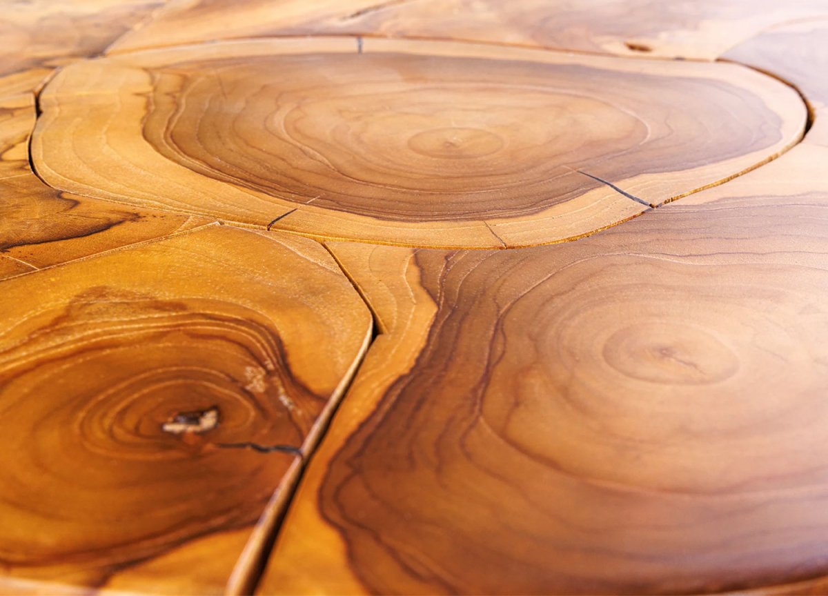 Table Basse en Teck Massif – Design Naturel et Artisanal