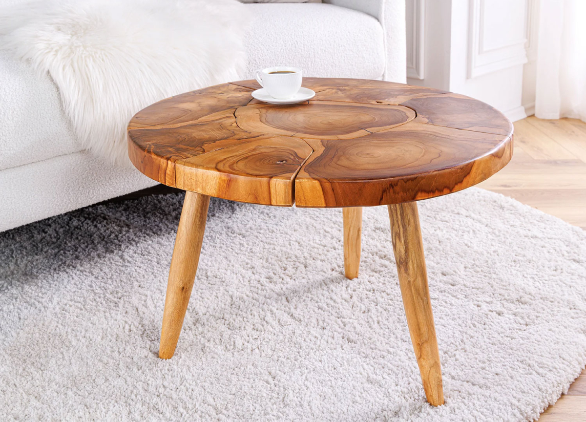 table basse teck massif